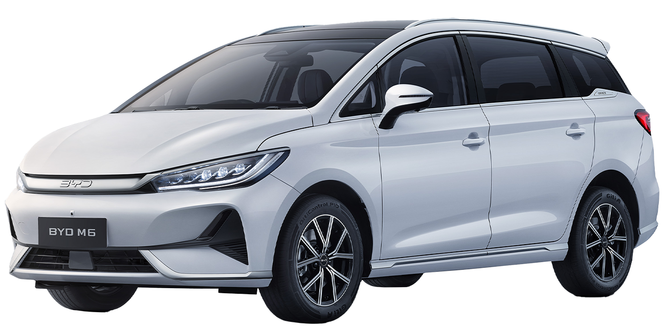 BYD M6 EV tampak utuh